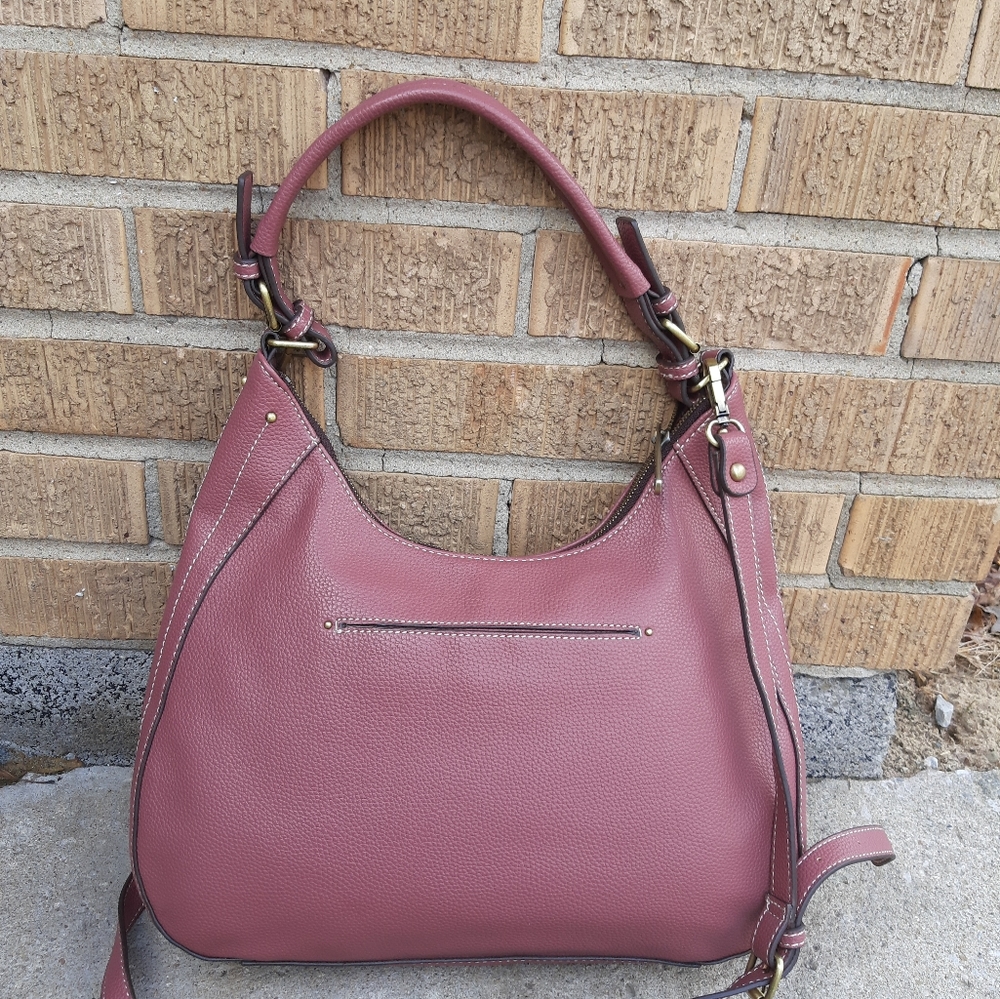 Chala Rose Large Pebbled Crossbody Hobo - Picture 5 of 10